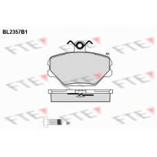 BL2357B1 FTE Комплект тормозных колодок, дисковый тормоз
