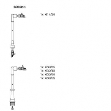 600/318 BREMI Комплект проводов зажигания