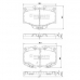 J3602056 NIPPARTS Комплект тормозных колодок, дисковый тормоз