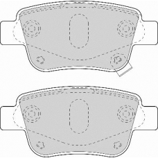 FD7122A NECTO Комплект тормозных колодок, дисковый тормоз