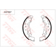 GS7867 TRW Комплект тормозных колодок