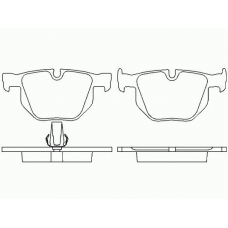 P 06 033 BREMBO Комплект тормозных колодок, дисковый тормоз