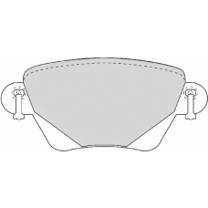 FD6878N NECTO Комплект тормозных колодок, дисковый тормоз