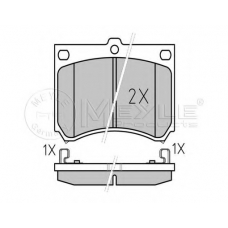 025 215 3915 MEYLE Комплект тормозных колодок, дисковый тормоз