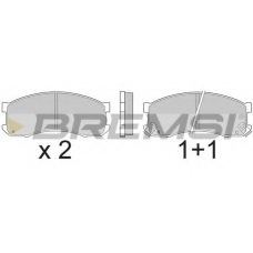 BP2504 BREMSI Комплект тормозных колодок, дисковый тормоз