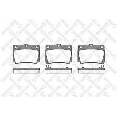 761 002B-SX STELLOX Комплект тормозных колодок, дисковый тормоз