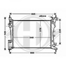8345203 DIEDERICHS Радиатор, охлаждение двигателя
