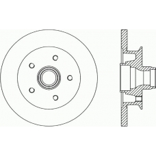 BDR1581.10 OPEN PARTS Тормозной диск