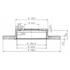 BSF3388 QUINTON HAZELL Тормозной диск