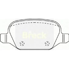 23601 00 BRECK Комплект тормозных колодок, дисковый тормоз