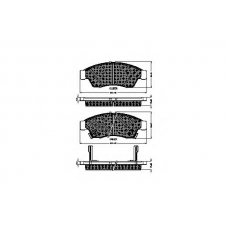 32426 SPIDAN Комплект тормозных колодок, дисковый тормоз