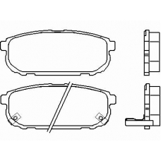 P 30 023 BREMBO Комплект тормозных колодок, дисковый тормоз