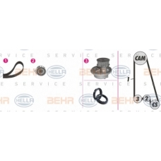 8MP 376 800-801 HELLA Водяной насос + комплект зубчатого ремня
