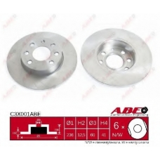 C3X001ABE ABE Тормозной диск