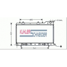2501251 KUHLER SCHNEIDER Радиатор, охлаждение двигател
