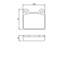 0 986 460 111 BOSCH Комплект тормозных колодок, дисковый тормоз