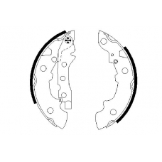 0 986 487 089 BOSCH Комплект тормозных колодок