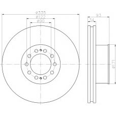 CVD641 DON Тормозной диск