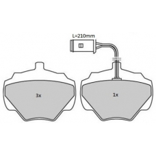 FBP-1751 FREMAX Комплект тормозных колодок, дисковый тормоз