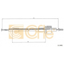 11.2481 COFLE Трос, управление сцеплением