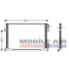 43005400 VAN WEZEL Конденсатор, кондиционер