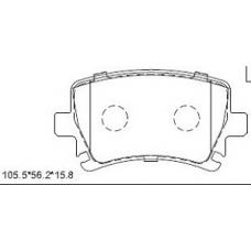 KD7792 ASIMCO Комплект тормозных колодок, дисковый тормоз