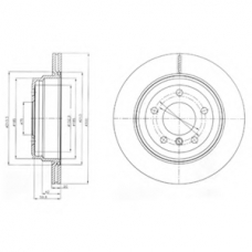 BG4243 DELPHI Тормозной диск
