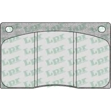 05P386 LPR Комплект тормозных колодок, дисковый тормоз