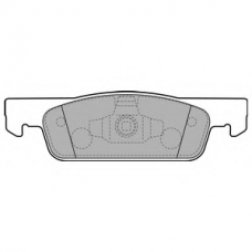 LP2479 DELPHI Комплект тормозных колодок, дисковый тормоз