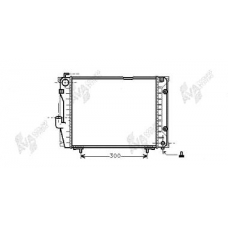 30002069 VAN WEZEL Радиатор, охлаждение двигателя