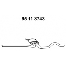 95 11 8743 EBERSPACHER Средний глушитель выхлопных газов