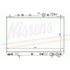 67006 NISSENS Радиатор, охлаждение двигателя