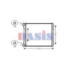 480037N AKS DASIS Радиатор, охлаждение двигателя
