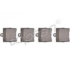 407 763 TOPRAN Комплект тормозных колодок, дисковый тормоз