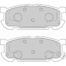FD7168A NECTO Комплект тормозных колодок, дисковый тормоз