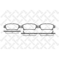 831 002-SX STELLOX Комплект тормозных колодок, дисковый тормоз