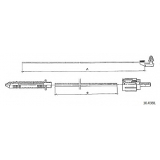 10.0381 CABOR Тросик газа