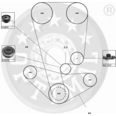 SK-1218 OPTIMAL Комплект ремня грм
