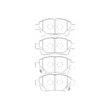 WBP24778A WAGNER LOCKHEED Комплект тормозных колодок, дисковый тормоз