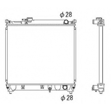 53279 NRF Радиатор, охлаждение двигателя