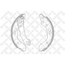 412 100-SX STELLOX Комплект тормозных колодок