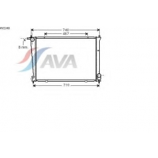 HY2148 AVA Радиатор, охлаждение двигателя