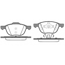 1082 30 KAWE Комплект тормозных колодок, дисковый тормоз