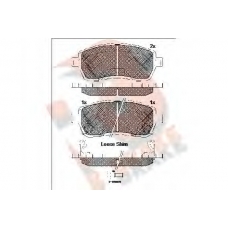 RB1881 R BRAKE Комплект тормозных колодок, дисковый тормоз