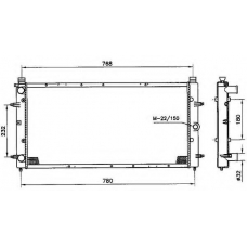 509514 NRF Радиатор, охлаждение двигателя