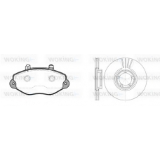 82923.01 WOKING Комплект тормозов, дисковый тормозной механизм
