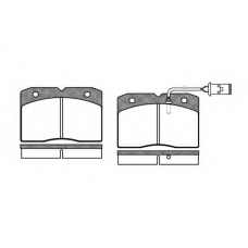 P3113.22 WOKING Комплект тормозных колодок, дисковый тормоз