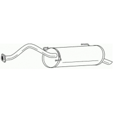 44640 SIGAM Глушитель выхлопных газов конечный