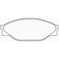 P 83 023 BREMBO Комплект тормозных колодок, дисковый тормоз