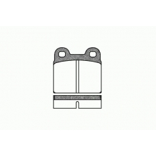 0007 00 KAWE Комплект тормозных колодок, дисковый тормоз